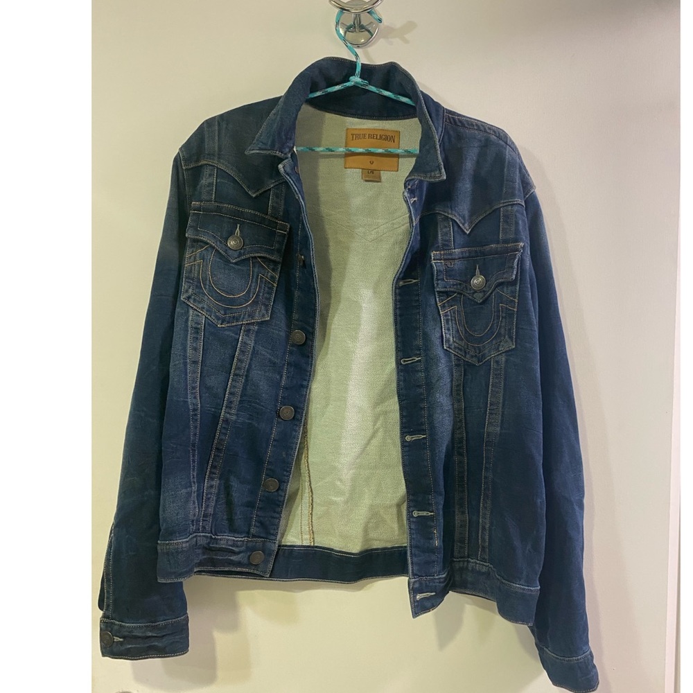 True religion Jean jacket; worn 3x Great condition